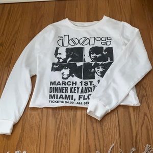 The Doors cropped crewneck